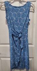 ☆New☆ Covington Women’s Dress Sz Small Blue Sleeveless Knee Length