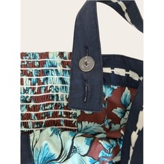 Anthropologie Maeve Blue Floral Midi Dress Smocked Back Side Zip Women&rsquo;s M NWT