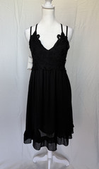 Feager: NWT LBD w/lace bodice spaghetti straps size M