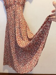 Women’s Red Sea Shells Printed Dress