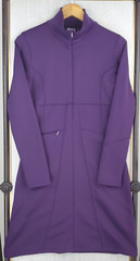 ATHLETA Size Small Womens Softshell 1/2 Zip Jacket Dress Pocketed Grape Stretchy