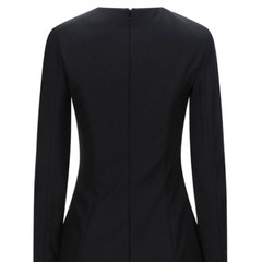 DSQUARED2 Pencil Dress Bodycon Zip Split Logo Mini Black Size 42 – RP £878.00