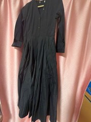 S Max Mara Long Sleeve Cut Sew Maxi Dress Size S 120cm Belt Missing Auth