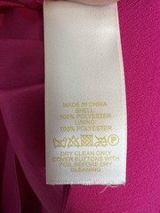 Kate Spade Lined Solid Pink Scalloped Dress Size 4 Read