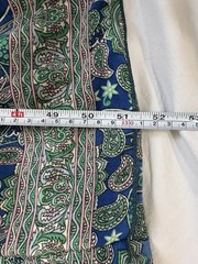 Sara Vintage Art of India Boho Halter Maxi Dress Open Back Tassel Tie