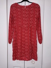 Boden Serena Floral Red & White Pattern US Size 6 Regular. Workwear, Casual Wear