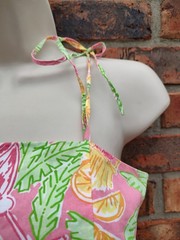 Nice Preown LILLY PULITZER Slipon Dress- Multicolor-zip Back-Size 4
