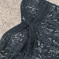 After Six Strapless Chiffon Tulle Gown Bridesmaid Dress Size 6 Midnight Navy