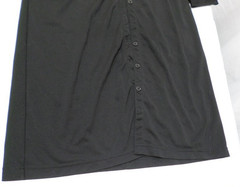 DESIGNER EXPRESS 100% POLYESTER LONG SLEEVE BUTTON UP BLACK DRESS SIZE 9/10