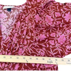 Universal Thread Puff Sleeve Mini Dress Size S Pockets Floral Prairie Feminine