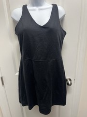 GAPFit Women&rsquo;s Moisture Wicking Shelf Bra Active Tank Dress Black, Large NWT