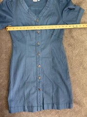 Vero Moda Puff Sleeve Mini Dress Coquette Cottagecore European Summer Blue Dress