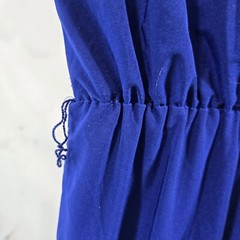 Eliza J Dress Womens 8 Medium Royal Blue Batwing Dolman Mini V Faux Wrap