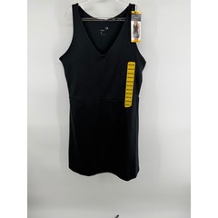 GapFit Black Active Tank Dress V Neck Built In Shorts Moisture Wicking Medium