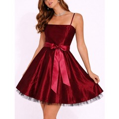 Vintage Chou Chou Satin Bow Tulle Mini Dress Size 4 Red Pinup Y2K Whimsigoth