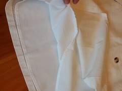 Lulus Louetta White Button Mini Dress Size S Fun Back Bow Summer NWT