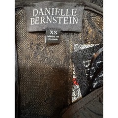 Danielle Bernstein Dress Womens XS Black New Lace Illusion Panel Midi NWT
