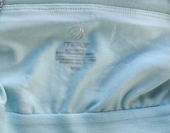 MPG Women&rsquo;s Medium Athletic Racerback Dress Blue Built In Bra
