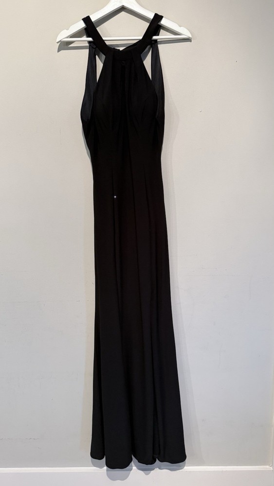 NWT COLORS DRESS MAXI LONG GOWN PROM WEDDING BACK CUT OUT BACK SLIT WOMEN 4/S