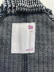 SO Button Front Pinafore Overall Mini Dress Women’s Large Black Plaid NWT
