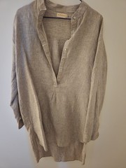 The Wolf And I Striped Linen Dress, As New