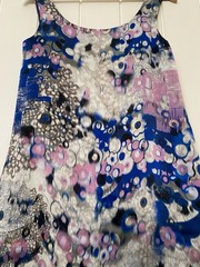 Erdem Quality 100% Silk Lined Elegant Dress Abstract Artisan Design Size UK 10
