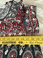 Unbranded Boutique Dress M Patchwork Ruffled Shift Mini Boho Cottagecore NWOT