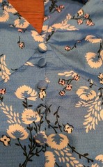 Liquorish Floral White & Blue Maxi Dress Short Sleeve, Slit, Buttons, Wrap 10
