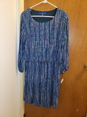 Apt. 9 Womens Large L Apt 9 Blouson Dress Pockets Cute