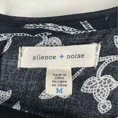 Silence + Noise Black Floral Shift Mini Dress M Urban Outfitters Boho Whimsigoth