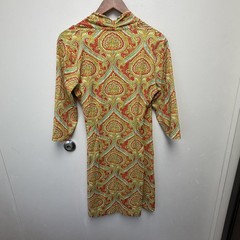 J. Mclaughlin Panama Faux Wrap Dress Size Medium Paisley Catalina Cloth Work