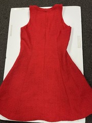 Red Sleeveless Dress Size 8 Banana Republic Knee Length 36 Inches