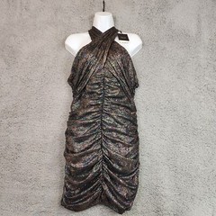 ZARA L Festive Season Sparkly Shimmer Party Dress Diamond Homecoming Mini Prom