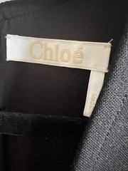 CHLOE DOUBLE FACE WOOL CREPE MINI DRESS FR34