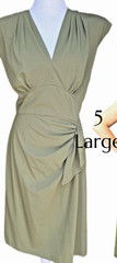 Stop Starring Irene Olive Green Rockabilly Pinup Size Large