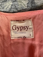 Gypsy 05 – 100% Silk Mini dress – SMALL – Made in USA – Celeb Fav!