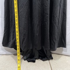 NWT $328 La Femme [sz 4 ] Sleeveless Plunge Neck Gown in Black #G908