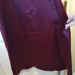 Patra Women&rsquo;s size 6 Maroon Satin look Sparkle Top Sleeveless Gown DW921