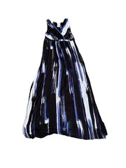 NWOT Matty M Small Sleeveless Tie Dye Blue Black White 113783