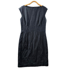 Ojay Dress Womens Pencil Size 12 Grey Sleeveless Knee Length