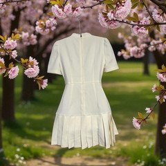 Celeste Dress, Cute, Women’s Size Medium, Cream Color, Hidden Back Zipper, New