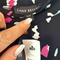 Lane Bryant NWT Stylish Black Multicolor Women&rsquo;s Dress in size 26/28