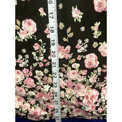 Cottagecore Juniors No Boundaries Strapless Floral Mini Dress L 11-13 Black Pink