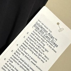 NWT Lululemon Size 6 Align Side Slit Cami Dress BLK Black $148