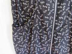 Wilfred Black and Brown Front Pockets Full Zip Silk Short Sleeve Dress XS EUC