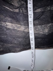 BCBGMaxazria Dress Size Small Black Nude Lace Ruched Bodycon Y2K Cocktail Club