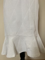 Opening Ceremony White Bodycon Textured Midi Dress Women’s Size M
