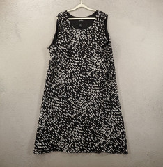 Maggie Barnes Dress Womens 34W Long Shift Tank Long Midi Maxi Artsy Pullover