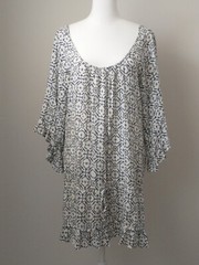 Eberjey Anthropologie Ruffled Swim Cover Up Dress S Resort Wear Vacation