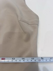 Zara Short Fitted Dress Light Camel Beige Sizes S/M Only One Belt Lined 3152/310